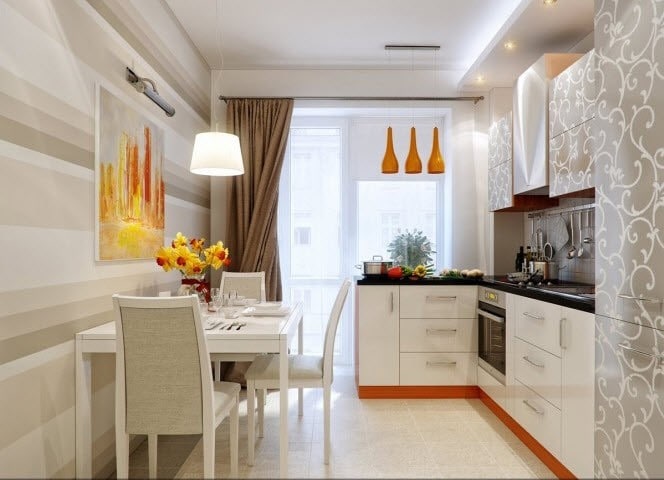 Tủ bếp inox mini hình chữ L giúp tiết kiệm không gian, phù hợp với nhà ở chung cư