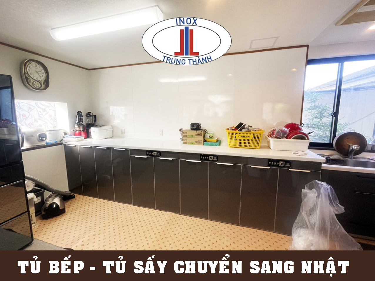 tủ bếp inox