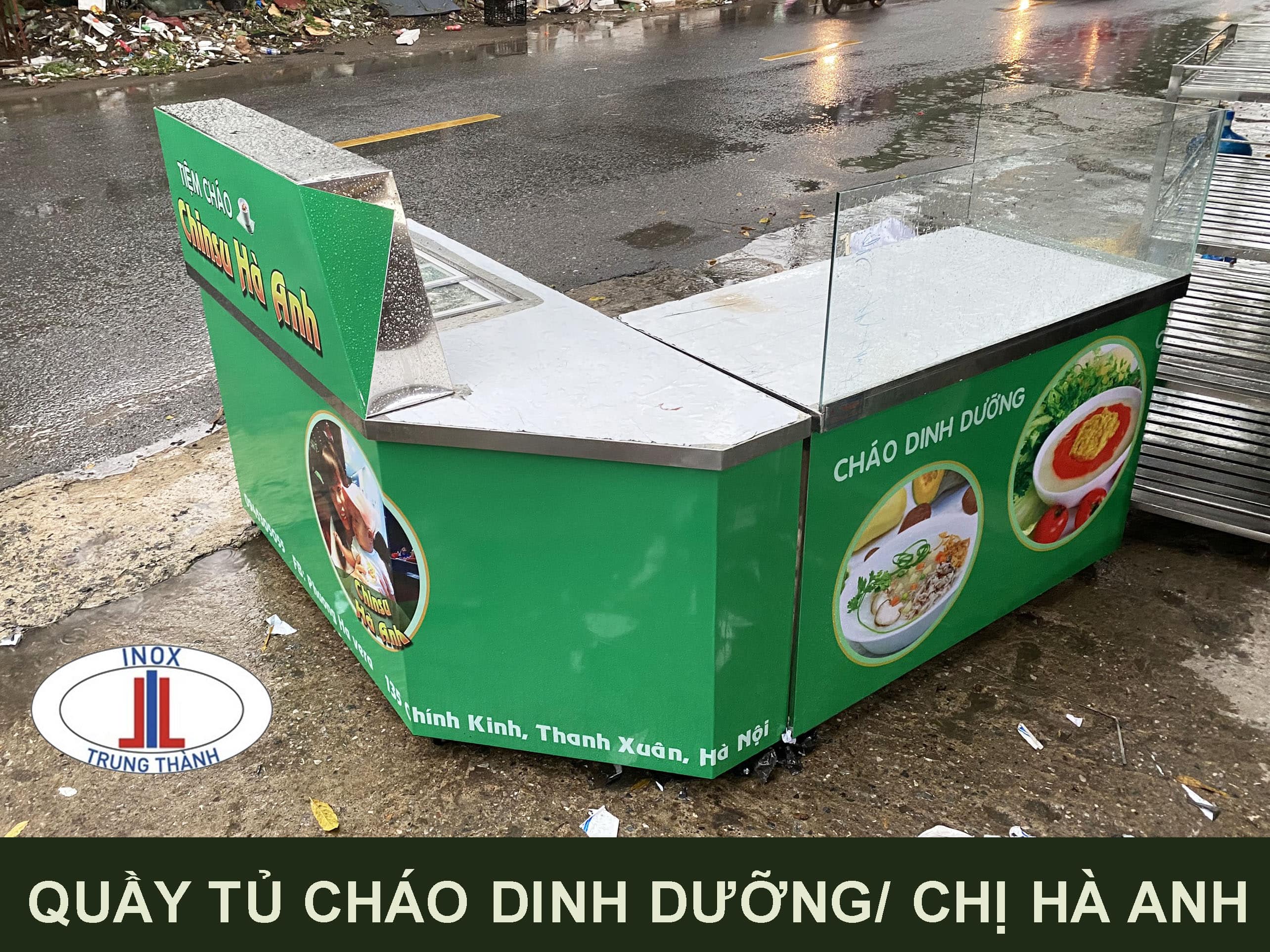 quầy bán cháo dinh dưỡng