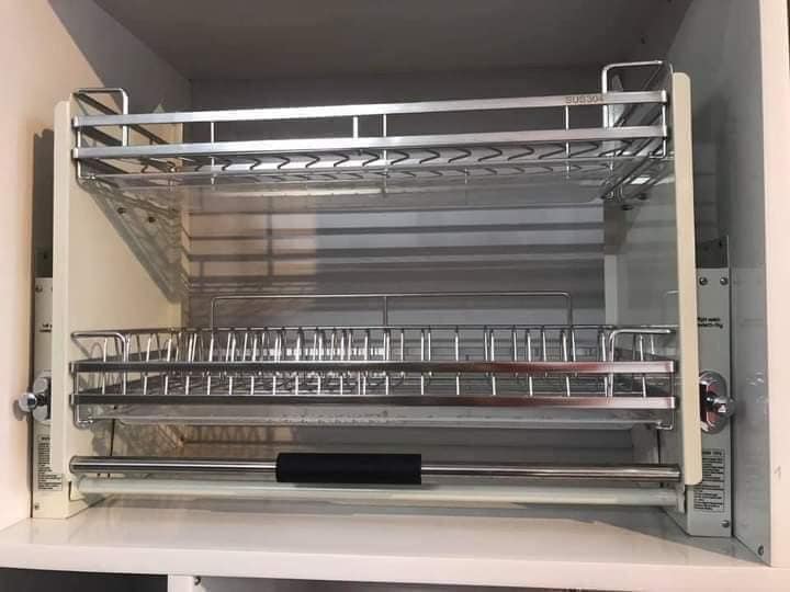 kệ inox cho tủ bếp