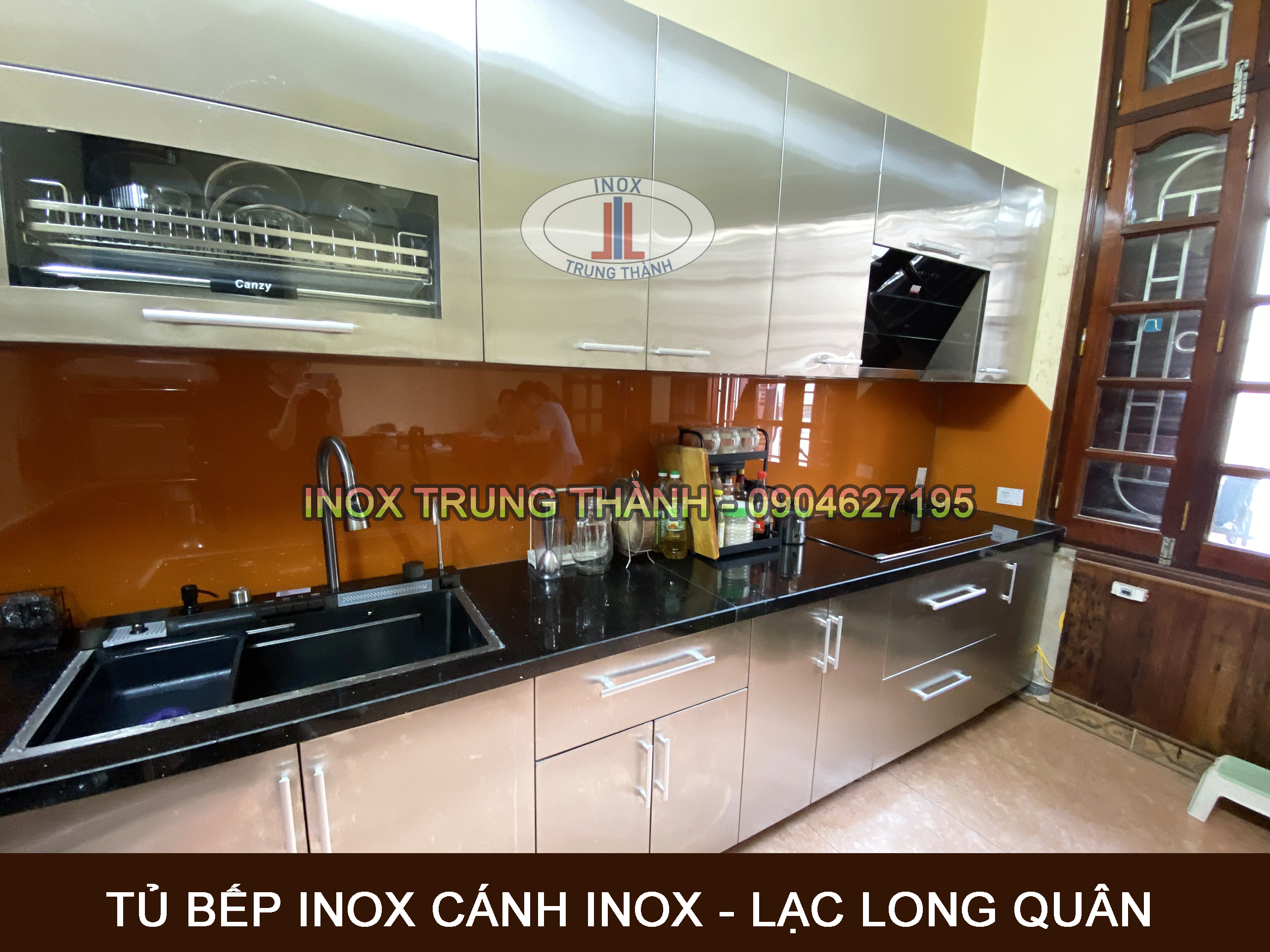 tủ bếp inox