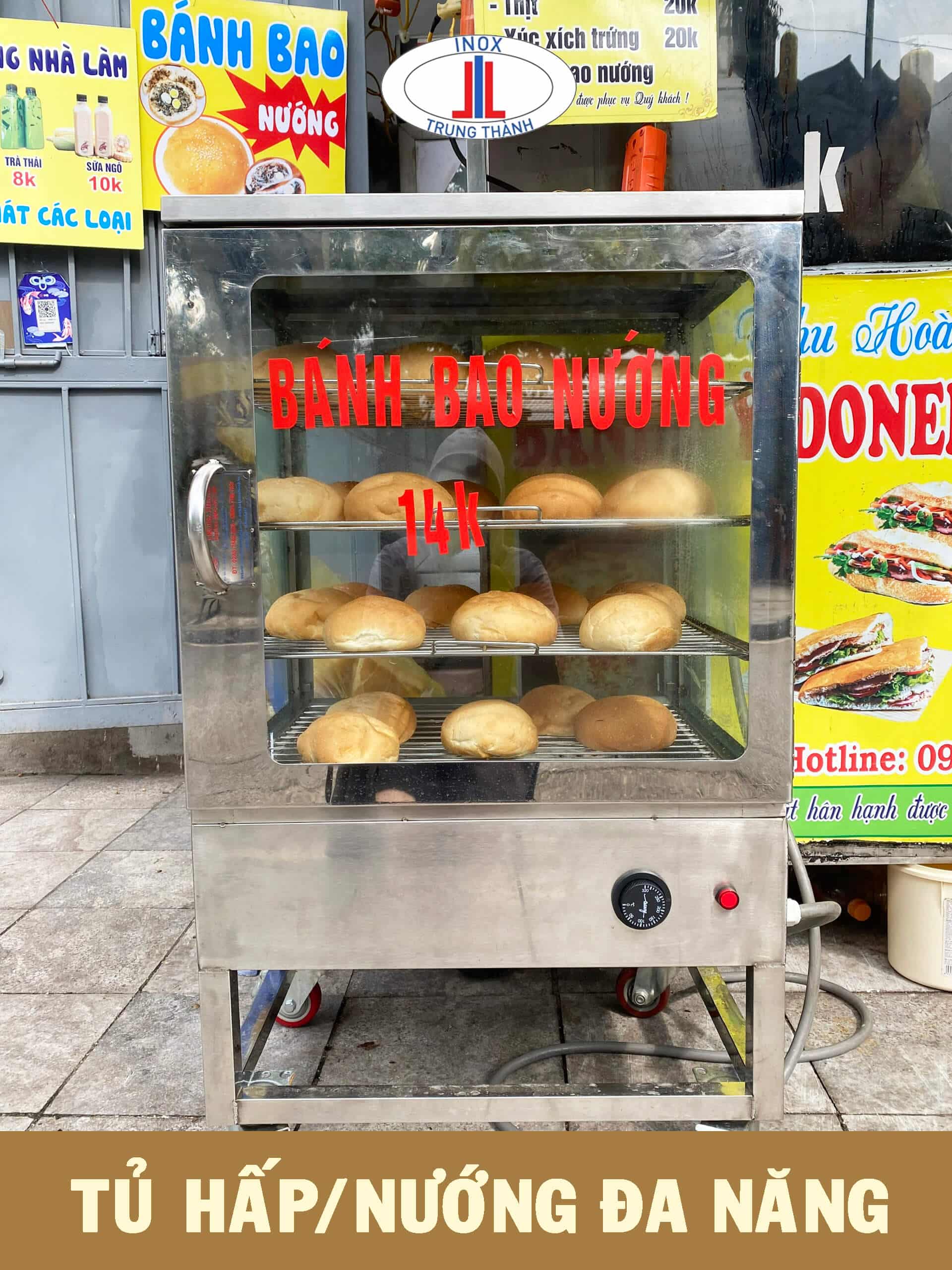 tủ hấp nướng bánh bao