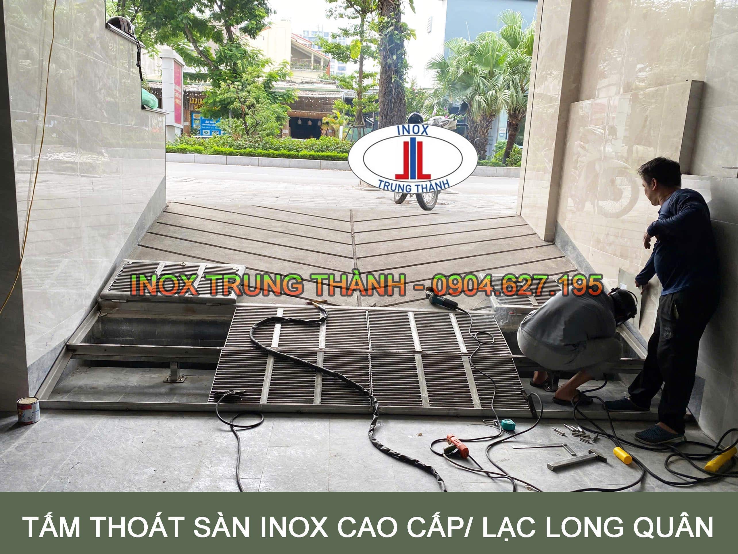 tấm thoát sàn inox