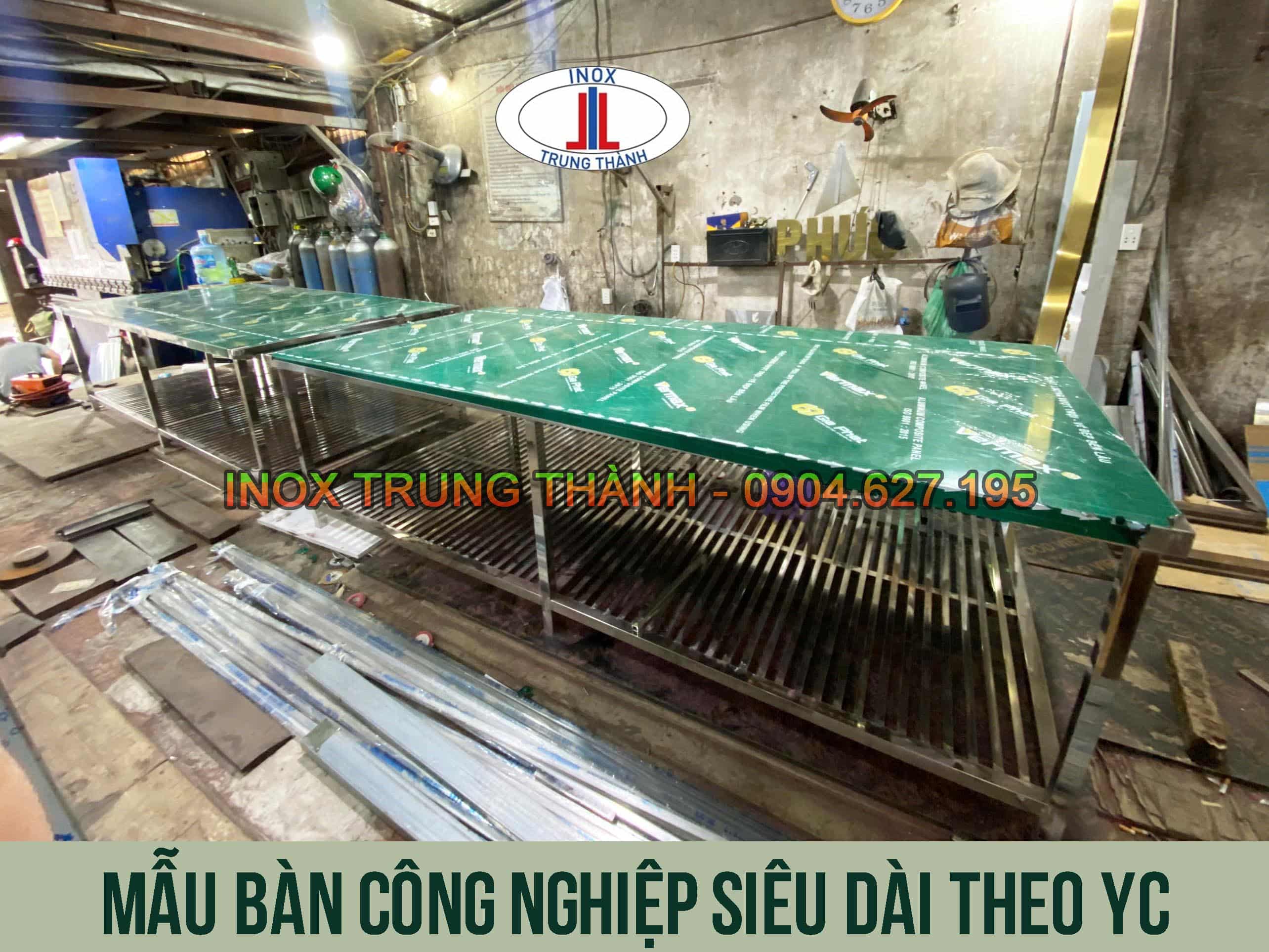 bàn inox công nghiệp