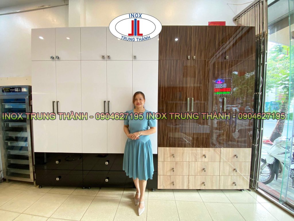 Tủ bếp inox sơn tĩnh điện