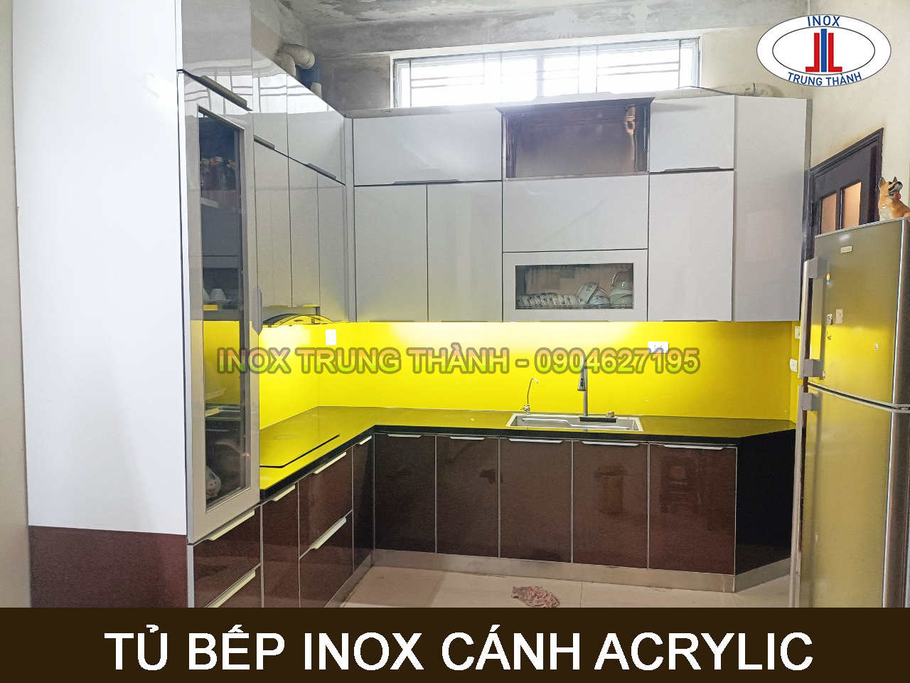 tủ bếp inox