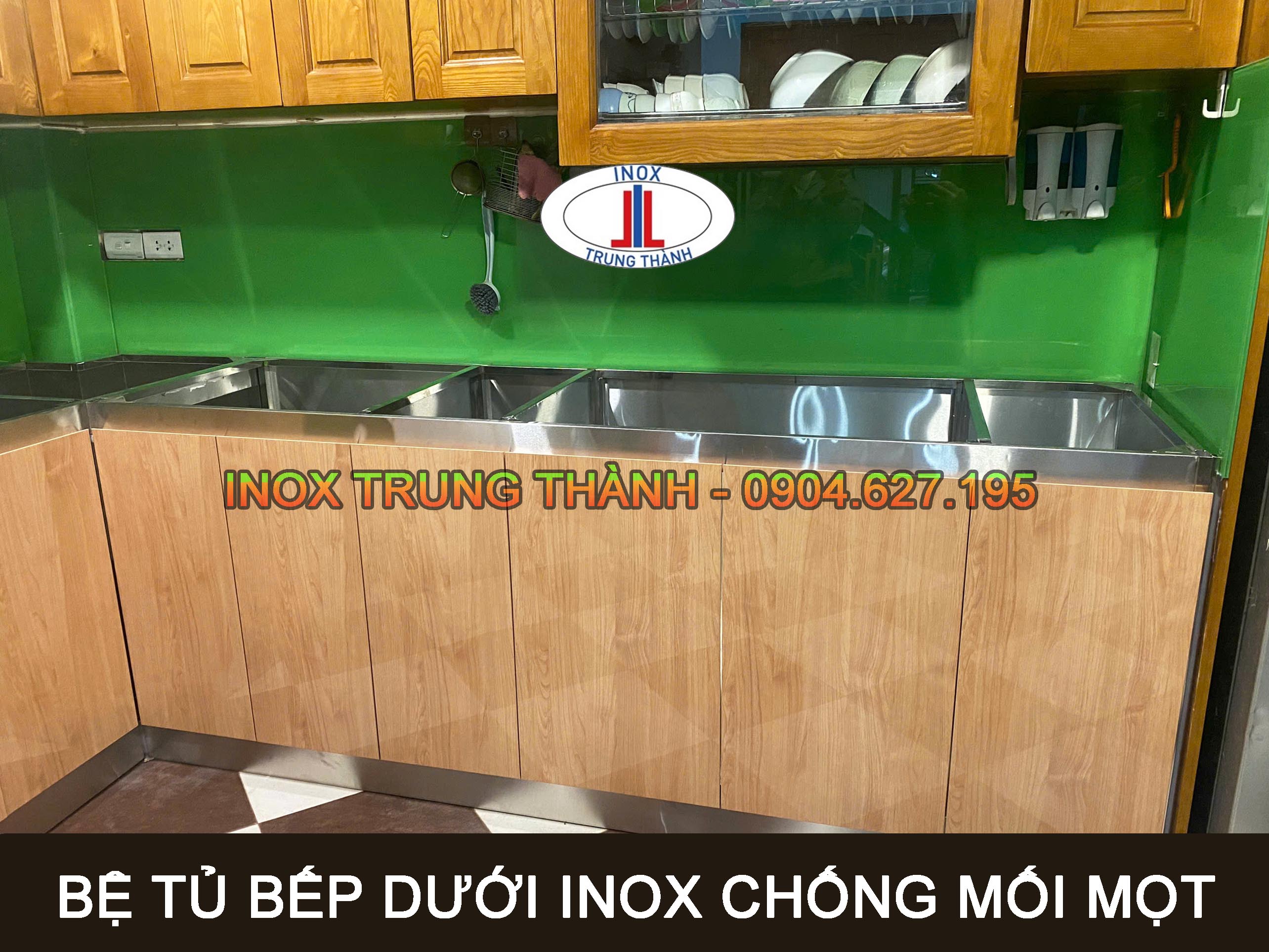tủ bếp inox