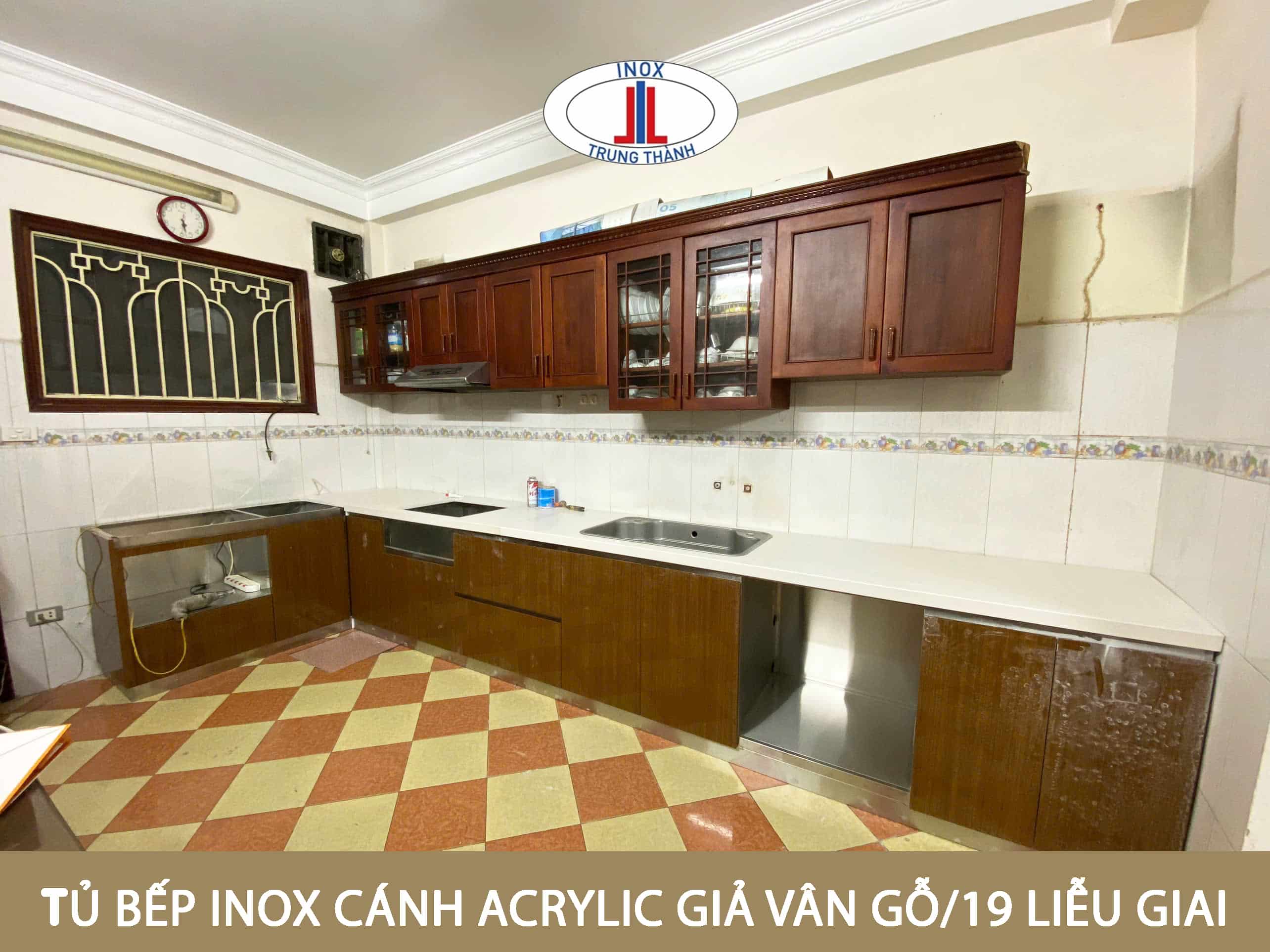 tủ bếp inox